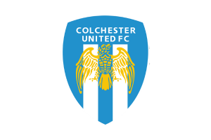 The Colchester logo embodies the club's former scouting of players from the European Football Academy.