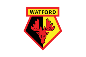 The Watford logo embodies the club's former scouting of players from the European Football Academy.