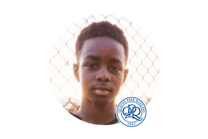 One talented young footballer, former European Football Academy player, progressing to top-tier football. Pictured in QPR kit, showcasing the academy's success in developing future stars in London, UK.