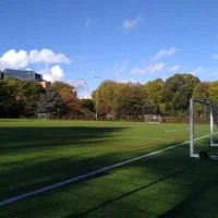 Football training pitch at Archbishop's Park in Waterloo