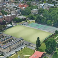 Football training pitch at Kennington Park in Kennington