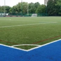 Football training pitch at Paddington Recreation Ground in Maida Vale